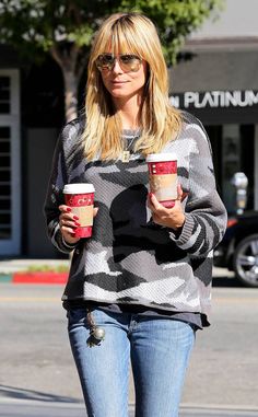 Heart Bangs, Heidi Klum Hair, Perfect Blonde Hair, Wedding Hair Colors, Going Blonde, Long Length Hair, Long Shag, Starbucks Holiday, Blonde Hair Inspiration