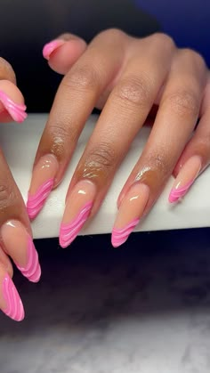 Pink 3d Nail Designs, 3d Almond Nail Designs, Almond Nails 3d Designs, Almond 3d Nails, 3d Almond Nails, Simple 3d Nails, Pink 3d Nails, Pink Almond Nail Designs, Pink Almond Nails