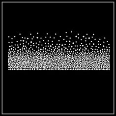 a black and white photo with dots in the shape of a rectangle on a black background