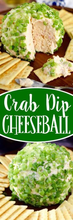 crab dip cheeseball is an easy appetizer to serve with crackers or crackers