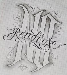 the word's name is made up of letters that are in cursive writing