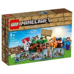 the lego minecraft box contains 8 minifigurs