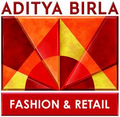 adtya birla fashion & retail logo with red and yellow geometric shapes