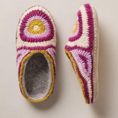 Nwt, Sundance/French Knot Fireside Stitches Slippers. Crocheted Mandalas Lend Warm Vintage Appeal To These Cozy Slippers. Lined With Thick Wool Felt Treat Yourself Or Someone You Love To These Crocheted 100% Wool Slippers With Leather Soles. Actual Color Is A Little More Muted Than Stock Photo. Womens L (8.5-10) Would Make A Great Gift!!! Pendleton Throw, Cozy Slippers, Gift Wrap Ribbon, Slouch Bags, Thick Wool, Sundance Catalog, Wool Slippers, Slippers Pattern, French Knot