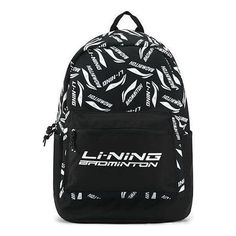 Li-Ning Badminton Logo Backpack 'Black White' ABSR122-5 Badminton Logo, Fashion Performance, Stylish Sneakers, Black Backpack, Badminton, Perfect Pair, Your Perfect, Black White, Backpacks