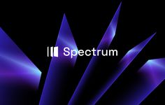 an abstract blue background with the words spectrum