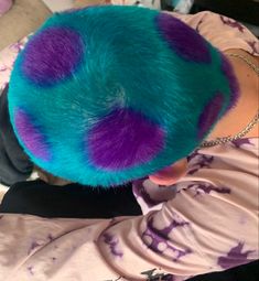 Dyed Buzzed Hair, Buzz Bleach, Color Buzzcut, Painted Buzzcut, Dyed Buzzcut, Sully From Monsters Inc, Cloud Hair