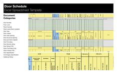 an image of a printable document with the text docr schedule and other items