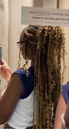 Braids Idea For Black Women, Box Braids With Strands Out, Cute Braided Hairstyles For Black Women With Color, Passion Twists With Jewels, Hairstyles For Braided Hair Black Women, Braids Aesthetic Hairstyle, Hair Braid Ideas Black, Braided Hairstyles Box Braids With Color, Braids Ideas For Black Women Color