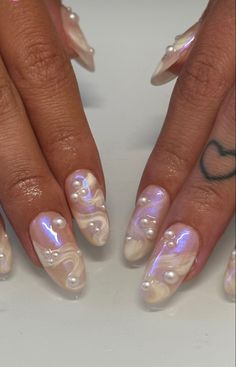 Chrome Summer Nails, Summer Chrome Nails, Fish Nails, Chrome Manicure, Blue Chrome Nails, White Chrome Nails, Nagellack Trends, Blue Chrome, Chrome Nails Designs