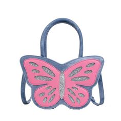 Be a social butterfly with our Sparkling Butterfly Handbag! This glittery, butterfly shaped bag is as colorful as it is unique. Bring some fun to your outfit with this one-of-a-kind accessory. 🦋 Description: Handbag Type: Shoulder BagsType of Bag: Handbag & Crossbody BagMain Material: PULining Material: NoneShape: BucketOrigin: CNHardness: SoftPattern Type: ButterflyDecoration: AppliquésClosure Type: ZipperNumber of Handles/Straps: Single Cute Crossbody Party Bags, Cute Satchel Shoulder Bag For Parties, Cute Handheld Shoulder Bag For Party, Cute Shoulder Bag For Spring Party, Cute Mobile Phone Bag For Party, Cute Party Bag For Mobile Phones, Cute Party Mobile Phone Bag, Pink Party Shoulder Bag With Zipper Closure, Pink Party Shoulder Bag With Zipper