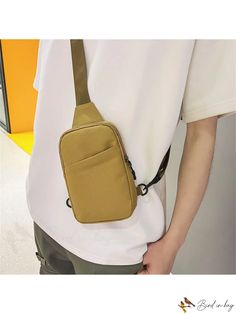 BirdinBag - Stylish Unisex Sports Sling Bag: Ideal for Casual Outdoor Activities Functional Softback Shoulder Bag For Outdoor, Casual Outdoor Satchel Chest Bag, Functional Khaki Shoulder Chest Bag, Functional Khaki Chest Bag, Practical Sports Bag With Cell Phone Pocket, Casual Pouch Chest Bag For Outdoor Activities, Practical Sports Shoulder Bag With Adjustable Strap, Casual Pouch Shoulder Bag For Outdoor Activities, Casual Shoulder Bag Backpack For Outdoor Activities