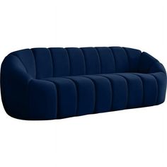 an image of a blue couch on a white background