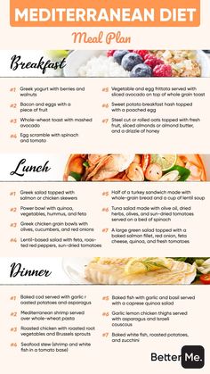 Low Cholesterol Meals, Cholesterol Meals, Mediterranean Diet Meal Plan, Easy Mediterranean Diet Recipes, Mediterranean Diet Plan, Diet Ideas