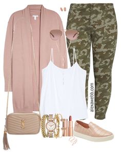 Plus Size Camo Pants Fall Outfit Ideas - Alexa Webb Clean Plus Size Outfits, Alexa Webb Plus Size Fall 2022, Dress Up Camo Pants, Plus Fall Outfits Plus Size, Torrid Outfits 2023, Spring Outfits Women Plus Size, Plus Size Camo Pants Outfits, What To Wear With Camo Pants, Plus Size Fall Fashion 2022