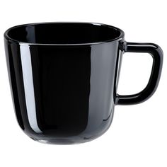 a black coffee cup is shown on a white background