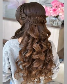 Lazy Hairstyles, Hair Mistakes, Wedding Hair Inspiration, How To Style Bangs, Wedding Hair Down, Creative Hairstyles, Braids For Long Hair, Hairstyles For School, Prom Hair