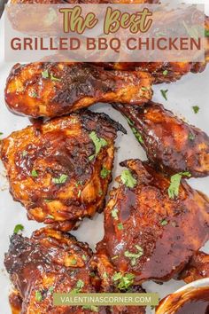 This grilled bbq chicken makes the perfect protein for any meal. This chicken comes out juicy and tender and coated in the best sauce. This chicken is so easy to make you'll enjoy it year round. 
#bbqchicken