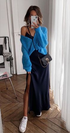 Maxi Dress Outfit, Mode Casual, Looks Street Style, Mode Inspo, 가을 패션, Looks Style, Mode Inspiration, Looks Vintage, Outfits Casuales