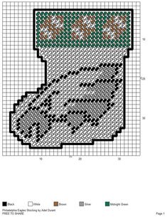 a cross stitch pattern with the image of a can of canned drink on it's side