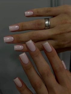 Women's & Men's Clothing, Shop Online Fashion | SHEIN Short Cute Classy Nails, Short Acrylic Natural Looking Nails, Classy Nail Inspo Square Short, Square Acrylic Nails Colors, Esthetician Nail Ideas, Classy Nude Nails Square Short, Graduation Nails Natural, Short Nails Inspiration Simple Elegant, Nails Acrylic Classy Elegant