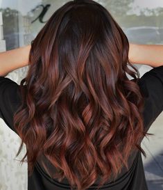 Dark Copper Brown Hair, Dark Copper Brown, Copper Highlights On Brown Hair, Copper Balayage Brunette, Hair Color For Morena, Copper Brown Hair Color, Balayage Hair Copper, Copper Brown Hair, Copper Hair Dark