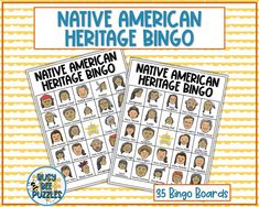 native american heritage bingo game for kids