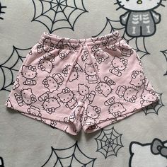 Nwot Hello Kitty Shorts In Xs No Flaws , Only Tried On . These Are So Cute I Just Wish Id Bought A Bigger Size Lol - Sanrio Hk Cute Cotton Bottoms With Cartoon Print, Cute Cartoon Print Bottoms For Sleepover, Cute Pink Shorts For Loungewear, Cute Pink Loungewear Shorts, Playful Pink Bottoms For Sleepover, Pink Cotton Bottoms With Cartoon Print, Pink Y2k Style Short Bottoms, Cute Hello Kitty Print Loungewear Bottoms, Cute Hello Kitty Print Bottoms