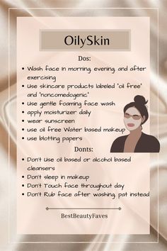 Oily Skin Tips, Oily Sensitive Skin, Greasy Skin, Tips For Oily Skin