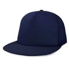 Looking for a hat that’s got it all—style, comfort, and a chance to make it truly yours? Meet the Dalix Flat Billed Trucker Hat, your new go-to for any occasion. Whether you're gearing up for a day at the beach, hitting the trails for a hike, or simply heading out for a casual weekend brunch, this hat has you covered. With a poly-foam crown front panel paired with a breathable mesh back, it’s designed to keep you cool and comfortable, no matter where the day takes you. The lightweight feel makes Solid Color Snapback Fitted Hat, Lightweight 5-panel Trucker Hat, Blue Baseball Cap With Flat Brim, Blue Flat Brim Baseball Cap One Size Fits Most, Adjustable Solid Color Trucker Hat With Flat Bill, Blue Flat Brim Baseball Cap, Solid Color Lightweight Hat With Flat Brim, Lightweight Flat Brim Solid Hat, Lightweight Solid Color Flat Brim Hat