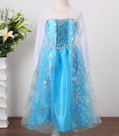 Frozen Costume Dress Elsa Dress Queen Elsa Dress Snow by mariocook, $24.99 Princess Anna Costume, Anna Costume, Costume Disney, Frozen Dress, Frozen Costume, Snow Dress