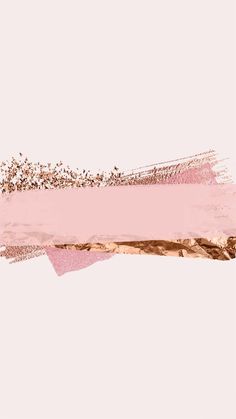 a pink and gold background with some glitter on the bottom half of it, as well as an empty rectangle in the middle