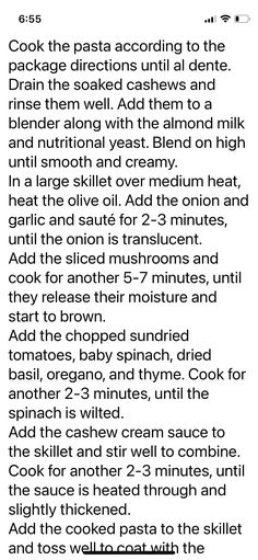 the recipe is shown in black and white