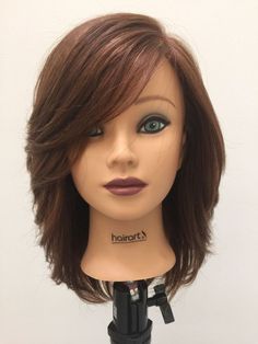 Medium Length Haircut With Swoop Bangs, Textured Lob With Curtain Bangs Brunette, Side Bangstyle Hair Medium With Layers, Lots Of Layers Medium Hair With Bangs, Edgy Shag Haircut Fine Hair, Choppy Layers Fine Hair, Trendy Medium Length Haircuts With Bangs, Choppy Layers For Medium Hair, Long Layered Bob With Bangs