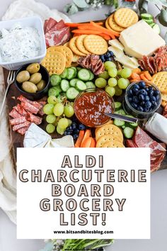 I'm giving you all the tips and tricks to build the best ALDI charcuterie board. Including, a free ALDI charcuterie board grocery list! Charcuterie Board Grocery List, Affordable Charcuterie Board, Charcuterie Board Shopping List, Aldi Charcuterie Board, Aldi Charcuterie, Bits And Bites, Charcuterie Board Meats, Charcuterie Appetizers, Charcuterie Inspiration