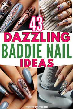 Get inspired with baddie nails that are bold, trendy, and Instagram-worthy! From edgy baddie nail designs to classic baddie nails acrylic styles, there are endless ways to show off your style. Whether you're looking for baddie nails short or long, coffin-shaped or square, there's a look for every vibe. Try baddie nails acrylic black for a fierce, statement-making manicure, or explore baddie nail art for added personality. These baddie nails ideas are perfect for those who love bold, beautiful nails that stand out. #baddienailssss Baddie Nails Ideas, Baddie Nail Designs, Baddie Nail Ideas, Baddie Nails Acrylic, Baddie Nail Art, Baddie Nails Short, Shattered Glass Nails, Nails Acrylic Black, Funky Nail Designs