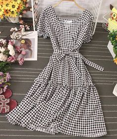 Cute plaid dress A line short dress Fabric: blended Color: red, pink, blue, khaki, green, black, yellow Size(cm): free size S length 98 bust 92 sleeve length 74 Plaid Cotton V-neck Dress, Casual Plaid A-line Dress, Spring Plaid Midi Dress Knee-length, Summer A-line Plaid Dress, Casual Plaid V-neck Dress, Casual V-neck Plaid Dress, Casual V-neck Dress For Picnic, Chic V-neck Dresses For Picnic, Elegant Plaid Midi-length Dress