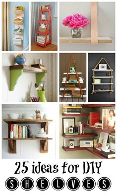 25 ideas for diy shelvings that are easy to make and great for any room in your home