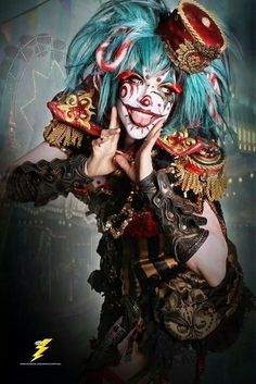 Ring Master Mask, Steampunk Clown, Evil Circus, Post Apocalyptic Girl, Evil Clown Costume, Harlequin Costume, Steampunk Circus, Clown Cosplay, Circus Fashion