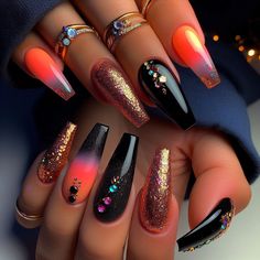 Why won't you follow this lovely exciting profile ! 💕💕💗💫💫 Buchona Nails, Baddie Nails Coffin, Short Coffin Nails Summer, Summer Coffin Nails