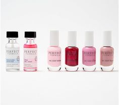 Perfect Formula 6-Piece Gel Manicure Collection - QVC.com Manicure Essentials, Manicure Kit, Gel Manicure, Natural Nails, Soft Pink, You Nailed It, Color Mixing, Fashion Beauty, Manicure