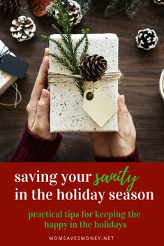 Whether you're hosting a holiday dinner for the first time or got more time than money or just overwhelmed at the thought of the holidays, here are 5 tips that can help you keep your sanity this holiday season! #holidays #sanity #stressed #planahead #christmas #thanksgiving Gift Wrap Organization, Gift Wrapping Station, Pinterest Party, Minimalist Christmas, Minimalist Gifts, Holiday Dinner, Eco Friendly Gifts, Christmas Activities, Free Gift Wrapping