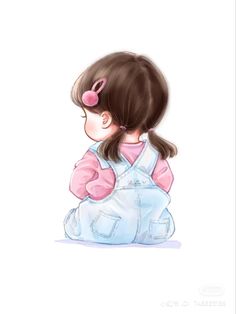 Cartoons Dp, Baby Drawing, Cute Cartoon Pictures, Cute Love Cartoons, Girly Art Illustrations