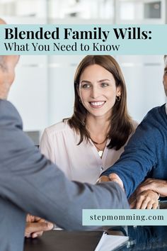 a man and woman shaking hands with the words blended family willis what you need to know