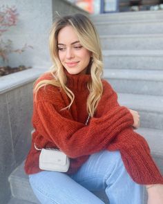 Embrace cozy elegance with our luxurious hand knit burnt orange sweater! 🍁Terracotta Turtleneck Sweater: Wrap yourself in warmth and style with this exquisite turtleneck mohair sweater, expertly handcrafted to elevate your autumn wardrobe.  🧡Mohair Sweaters for Women: Each stitch is meticulously crafted with love and care, ensuring durability and longevity that withstand the test of time. ✨Indulge in the luxurious comfort and timeless elegance of our burnt orange pullover - because feeling coz Orange Textured Knit Sweater For Winter, Burnt Orange Long Sleeve Winter Sweater, Orange Chunky Knit Sweater For Fall, Orange Chunky Knit Sweater For Winter, Orange Turtleneck, Mohair Sweaters, Rust Sweater, Orange Pullover, Burnt Orange Sweater