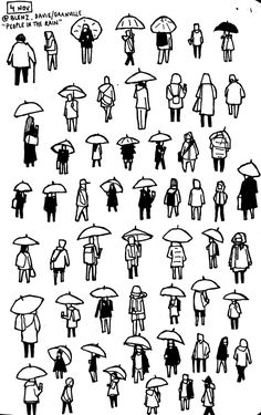 an image of people with umbrellas in the rain