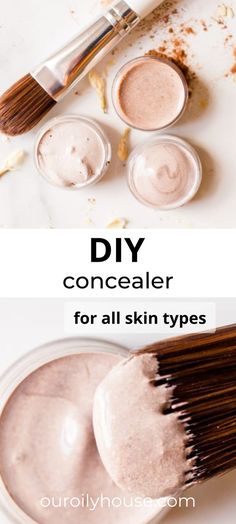 How To Make Homemade Concealer, How To Make Your Own Concealer, Diy Foundation Cream, Diy Concealer Recipe, Homemade Concealer, Natural Products For Skin, Diy Bronzer