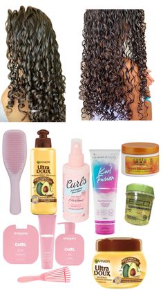 Cheveux boucler , produit de cheveux Curly Hair Advice, Hair And Skin Vitamins, Quick Curly Hairstyles, Healthy Hair Routine, Natural Hair Bun Styles, Mixed Curly Hair, Curly Hair Styles Easy, Hair Advice