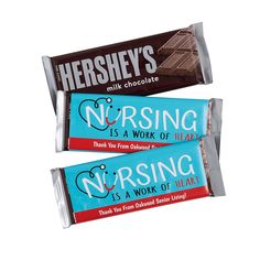 two hershey's bars are shown on a white background