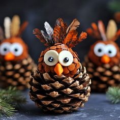 Crafts Thanksgiving Graphics for Creative Projects Easy Crafts For Thanksgiving, Pine Cone Turkey Craft, Cute Thanksgiving Decorations, Pine Cone Turkey, Pinecone Turkey Craft, Turkey Crafts For Adults, Thanksgiving Day Crafts, Pine Cone Turkeys, Thanksgiving Crafts For Adults